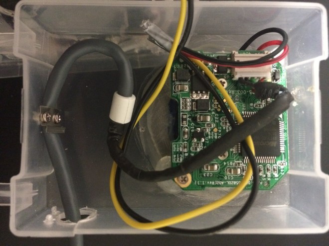 Xbox webcam in empty nail box