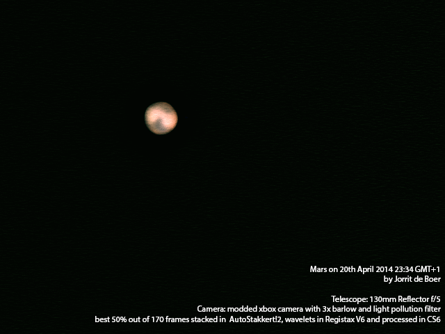 My best image of Mars so far