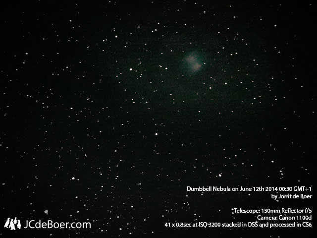 Stack of 41x0.8sec exposures