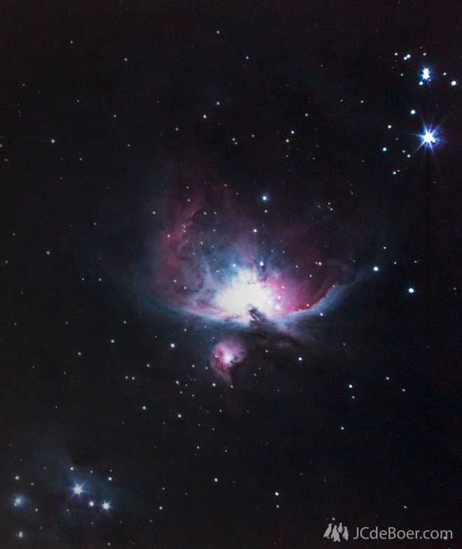My best M42 so far. If your screen is bright, or you look at it from an angle, you can even make out the top bow.